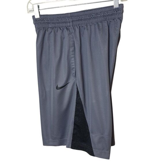 Nike Men's Athletic Shorts M Gray Running Dri-Fit Basketball Gym Workout Pockets - Picture 2 of 7